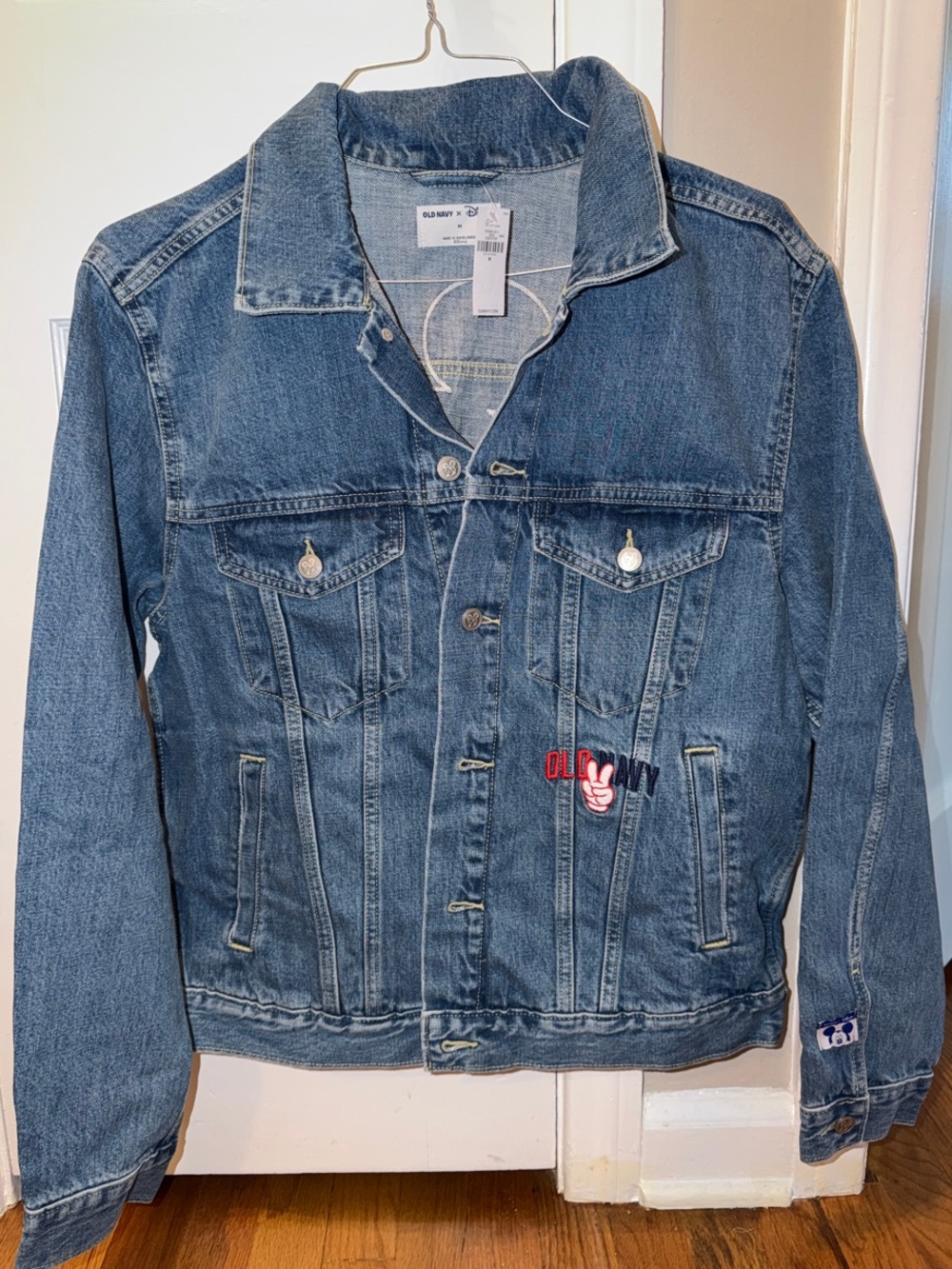 Old Navy x Disney Women Denim Jacket Mickey New